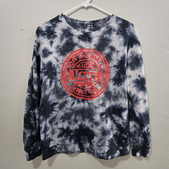 Vans Tie Dye Pullover Sweater Long Sleeve Top Size XS - Picture 1 of 6